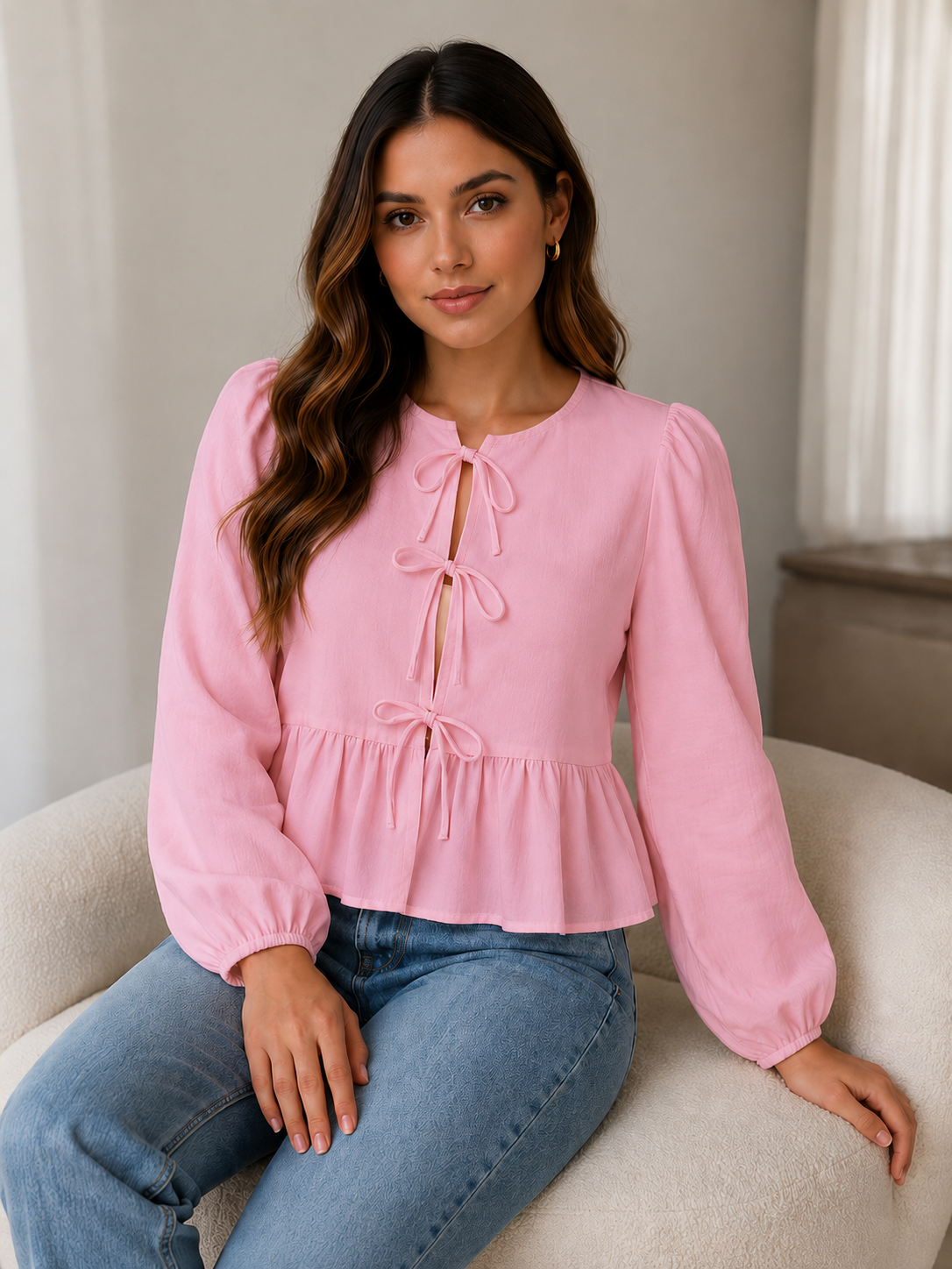 Blusa de laço Julia